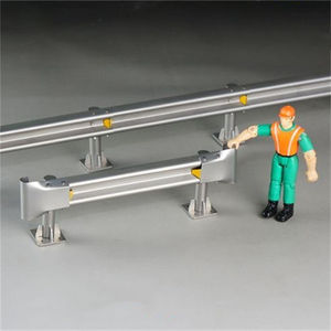 Barrière de sécurité routière PiPe W Beam Guardrail 4130 mm 2,5 mm en acier Q235 galvanisé à chaud certifiée EN 1317 H1W2 - Product Image 3