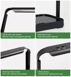 Wholesale Indoor 16W Seed Starter Led Full Spectrum Intelligent Hydroponic Planter Microgreens <strong>Growing</strong> <strong>Kits</strong> 3-Year Warranty - Product Image 5