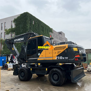 Bon prix Excavatrice sur pneus d'occasion d'origine haut de gamme Hyundai210 210W-9T 21 tonnes en vente - Product Image 1
