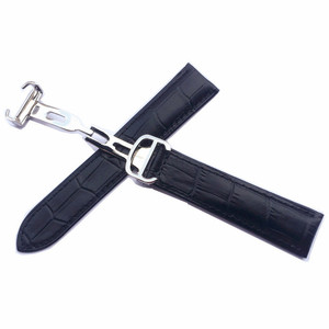 Correa <span class=keywords><strong>de</strong></span> <span class=keywords><strong>Reloj</strong></span> <span class=keywords><strong>de</strong></span> Cuero Negro con Patrón <span class=keywords><strong>de</strong></span> Piel <span class=keywords><strong>de</strong></span> Cocodrilo <span class=keywords><strong>de</strong></span> 20, 21, 22 y 24 mm para <span class=keywords><strong>Hombre</strong></span>, Correa <span class=keywords><strong>de</strong></span> <span class=keywords><strong>Reloj</strong></span> con Hebilla para Relojes Cart-ier T-ank - Product Image 1