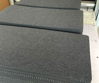 Grand tapis de bureau en feutre écologique de 5 mm d'épaisseur, gris foncé, tapis de souris antidérapant, accepte les tailles personnalisées