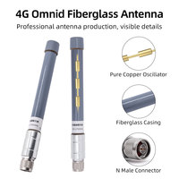 Antenne WiFi double bande 8dBi verticale omnidirectionnelle en FRP argenté MIMO 2.4/5.8GHz pour communication extérieure avec connecteur N femelle