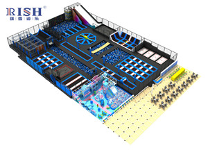 Aire de jeux pour enfants intérieure Trampoline Park Playground équipement de terrain de jeu extérieur intérieur avec mur - Product Image 4