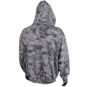 Sudadera con Capucha Personalizada TOPSHOW para Hombre, Impresión DTG, 420 GSM, Algodón French Terry, Cierre de Cremallera, Camuflaje, Lavado Ácido, Estilo Desgastado - Product Image 3