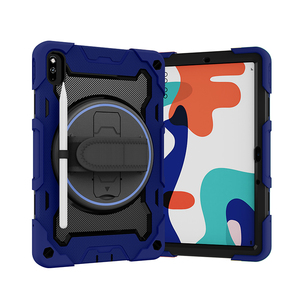 Étui antichoc en silicone pour tablette <span class=keywords><strong>Huawei</strong></span> MatePad <span class=keywords><strong>10</strong></span>,4 pouces/Honor V6 V7 avec béquille rotative et dragonne robuste - Product Image 5