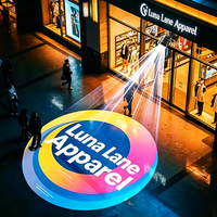 Projecteur LED étanche pour logo Gobo, éclairage publicitaire extérieur pour enseignes murales d'entrée de magasin et de commerce de détail