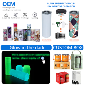 Tasses à café isothermes à double paroi bon marché en acier inoxydable blanc de 20 oz, forme droite et fine, vierges pour sublimation, entrepôt USA - Product Image 5