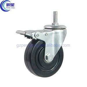 <span class=keywords><strong>Roulette</strong></span> à <span class=keywords><strong>roulette</strong></span> de haute qualité ESD, fabricants, <span class=keywords><strong>roulette</strong></span> en caoutchouc noir, 75mm, compensés antistatiques, pivots sans serrure - Product Image 3