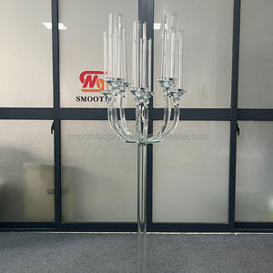 Nouveau Bougeoir en Cristal à 8 Bras Lisses pour Mariages, Banquets, Restaurants, Événements et Fêtes - Product Image 6