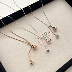Chaîne de pull en alliage d'argent tibétain plaqué argent, motif goutte d'eau, bijou tendance pour femme, design pendentif, anniversaire - Product Image 2