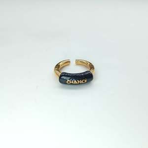 Fashion <b>Ring</b> 316L Stainless Steel PVD Gold Plating Sustainable Resistant Adjustable Band For Women Men Jewelry - Product Image 1
