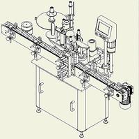 Leadworld — étiqueteuse automatique pour bouteilles de vin, pot en verre, vin, yaourt, applicateur de polissage semi-adhésif, étiqueteuse en caoutchouc