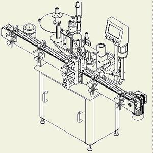 Leadworld Tin Có Thể Nước Rượu Sữa Chua Glass Jar Bán Stickering Applicator Cao Su Phẳng Labeler Chai Tự Động Ghi Nhãn Máy - Product Image 2