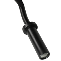 Barre de musculation EIGFOH en acier noir mat 1,2 2,2 m de haute qualité pour la maison, durable, antidérapante, capacité maximale de 500 à 700 livres, 10 à 20 kg