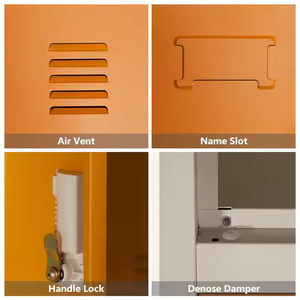 Tủ đựng đồ bằng kim loại lắp ráp dễ dàng, có khóa chìa khóa/khóa điện tử, lắp đặt trên sàn, 2/3/6/8/9/12/15/18 ngăn - Product Image 3