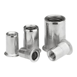 Tuercas de remache con moleteado vertical, tornillos de remache hexagonales extendidos - Product Image 6