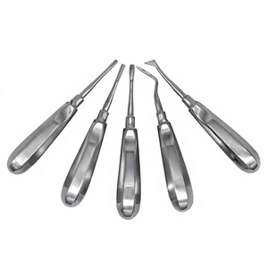 Extracteur de racines East-West Flag Luxating Tips, jeu de 10 embouts de différentes tailles, en acier inoxydable / blanc à rouge, emballage en boîte rigide - Product Image 5