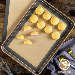 Tapis de cuisson en silicone flexible et alimentaire pour biscuits et pâtisseries avec support antidérapant pour un roulement stable - Product Image 1