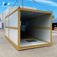 Maison préfabriquée Zhongnan 20 pieds 40 pieds, maisons préfabriquées bon marché, maison conteneur pliable extensible, pliable, à vendre