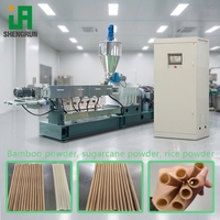 Machine automatique de fabrication de pailles à boire en riz, extrudeuse de pailles comestibles biodégradables en riz, ligne de production de pailles en riz