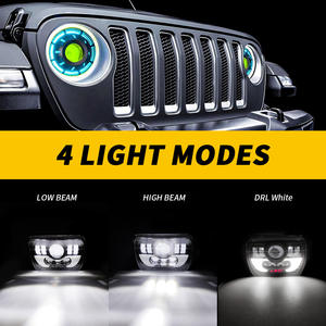 Phare LED carré de 7 pouces 35W avec accessoire de voiture DRL Hi/Low Setting pour <span class=keywords><strong>4x4</strong></span> pour toutes les voitures - Product Image 3
