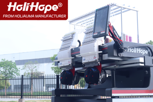 هوليهوب هولياوما ، ماكينة التطريز الصناعي ذات الخدمة الاحترافية للقبعات ، ماكينة تطريز بالكمبيوتر المنزلي برأسين ، ماكينة تطريز مستعملة - Product Image 3