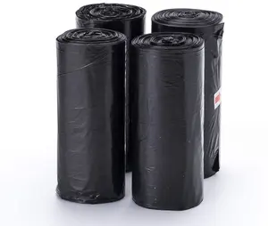 Tailin Reciclável heavy duty plástico Atacado Big Black Trash Bags Saco de lixo Sachet Plastic Bin forros Saco Lixo