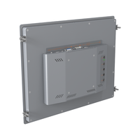 Écran tactile capacitif sans ventilateur de 15 pouces, IP65, étanche, boîtier en aluminium, montage en panneau, écran FHD, moniteur industriel robuste