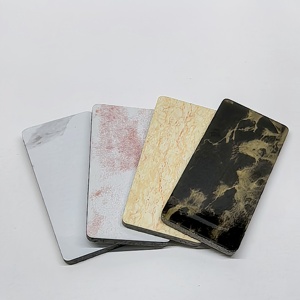 Hiện đại Gỗ Veneer hiệu ứng đá mô hình <span class=keywords><strong>ACP</strong></span> Ốp Bảng điều chỉnh trang trí nhôm Composite tấm cho nội thất bên ngoài tấm Tường - Product Image 2