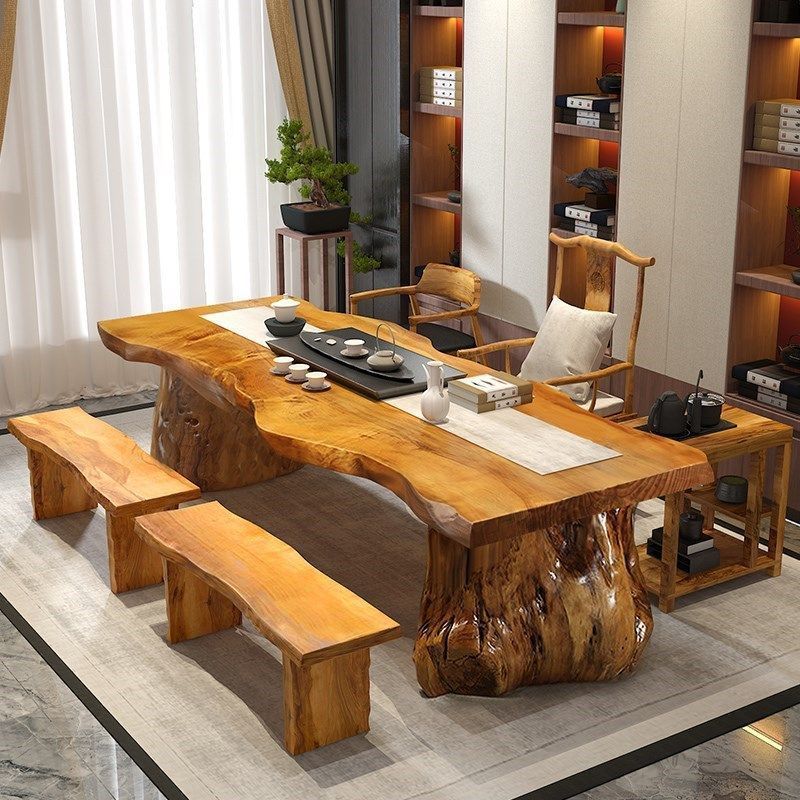 1.4m 5cm table, main chair, bench, tea cabinet