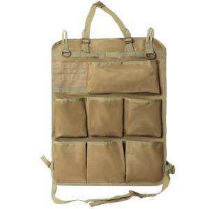 Organizador de Asiento Trasero de Coche Oxford 600D, Panel MOLLE Universal con 6 Bolsillos para Almacenamiento de Equipaje en el Vehículo - Product Image 4