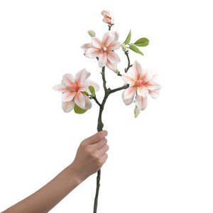 Fleurs artificielles de magnolia Dream Castle, rose West Lake, 60 cm, décoration florale pour mariage en intérieur - Product Image 4