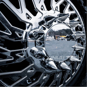 Rines de Camioneta Negros Personalizados XINLAI, Forjados, de 10 Birlos, para Ford F450 F550, 28 Pulgadas, 10x225 - Product Image 5