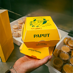 Caja de Hamburguesas de Lujo con Logotipo Personalizado, Estética Minimalista, Cartón Kraft, Empaque Sostenible para Hamburguesas <span class=keywords><strong>Gourmet</strong></span>, FSC - Product Image 4