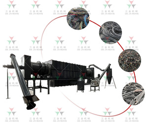 Four de carbonisation par pyrolyse de haute qualité pour déchets de câbles électriques anciens, câbles de communication, câbles en cuivre - Product Image 4