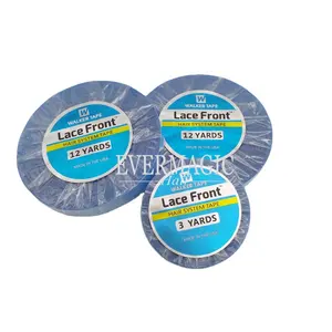 Haarverlenging Lace Front Vervanging Tape 3/12/36Yards Dubbelzijdige Lijm Tape Voor Hair Extensions Sterke blauw/Witte Tape