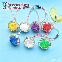 Lampes LED à points monochromes de 60 mm, toujours lumineuses, pour parcs d'attractions, options blanc/rouge/vert, matériau PC, indice de protection IP64