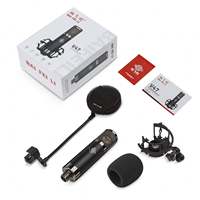 Microphone portable professionnel BAIFEILI V47, diaphragme large de 34 mm, condensateur, réduction du bruit, cardioïde, enregistrement en studio
