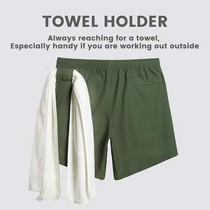 กางเกงขาสั้นสำหรับวิ่งของผู้ชายผ้าไนลอนเอวยางยืดแห้งเร็วเป็นมิตรต่อสิ่งแวดล้อม - Product Image 2