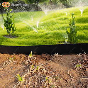 Bordure de jardin en métal robuste à dents simples empilées rectangulaires noires de 10 pouces, 6 pièces, pour pelouse et parterres de fleurs - Product Image 2