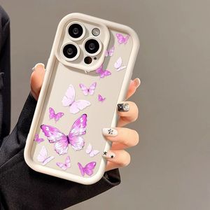 เคสสำหรับ iPhone 17 Pro Max ดีไซน์ลายผีเสื้อสีม่วงด้านแบบพรีเมียม ตัดเย็บอย่างแม่นยำ ปกป้องเต็มรูปแบบ กันกระแทก - Product Image 2