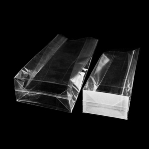 Sacs en plastique transparents personnalisés avec logo BOPP, à soufflet, pour emballage alimentaire, cadeaux, sachets en cellophane à fond carré pour chocolats, bonbons, biscuits - Product Image 3