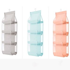 Organisateur de rangement suspendu pliable pour sacs à main et articles divers, 6 à 8 poches, 3 couches, logo personnalisé, organisateur de placard carré - Product Image 6