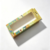 Boîte d'emballage en carton pliable avec fenêtre en papier kraft imprimé sur mesure pour banque d'alimentation et produits électroniques
