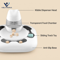 Jouet interactif de chasse pour animaux de compagnie, distributeur de friandises à alimentation lente, puzzle de stimulation mentale pour chats et chiens, jeu de trajectoire pour soulager l'ennui