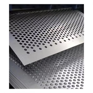 Panel Decorativo de Chapa Metálica Perforada, Placa de Malla Perforada Galvanizada con Orificios Redondos, Malla Perforada - Product Image 1
