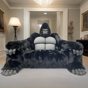 Divano a Forma di Gorilla King Kong Personalizzato, in Spugna e Ecopelle, Ecologico, <span class=keywords><strong>Moderno</strong></span> per Hotel e Appartamenti - Product Image 6