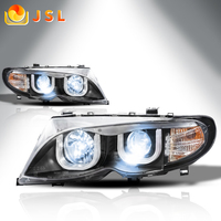 Phares de voiture pour BMW Série 3 E46 1998-2004 4 portes, lampes LED, feux de jour, clignotants dynamiques, accessoires de voiture