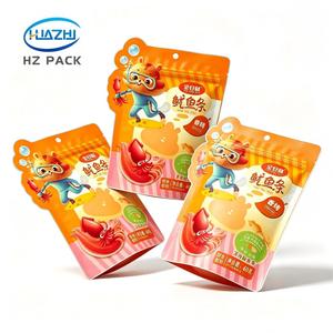Pochette mignonne de forme spéciale, sachet à trois soudures latérales pour l'emballage alimentaire, emballage de snacks, emballage de calamar déchiqueté, emballage de <span class=keywords><strong>filet</strong></span> de cabillaud, sac Doypack - Product Image 6