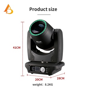 AICPOSE - Mini Lámpara de Cabeza Móvil LED RGBW Personalizable, Luz de Haz para Eventos y Escenarios, 300 W, Luz de Cabeza Móvil - Product Image 5